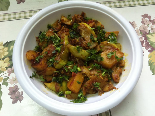 Punjabi Aloo Baingan Ki Sabzi | Potato Eggplant Vegetable