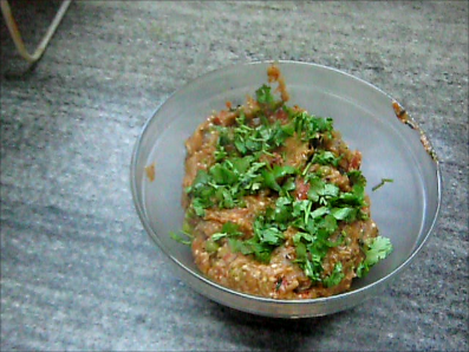 Baingan Ka Bharta (Roasted & Mashed Eggplant)