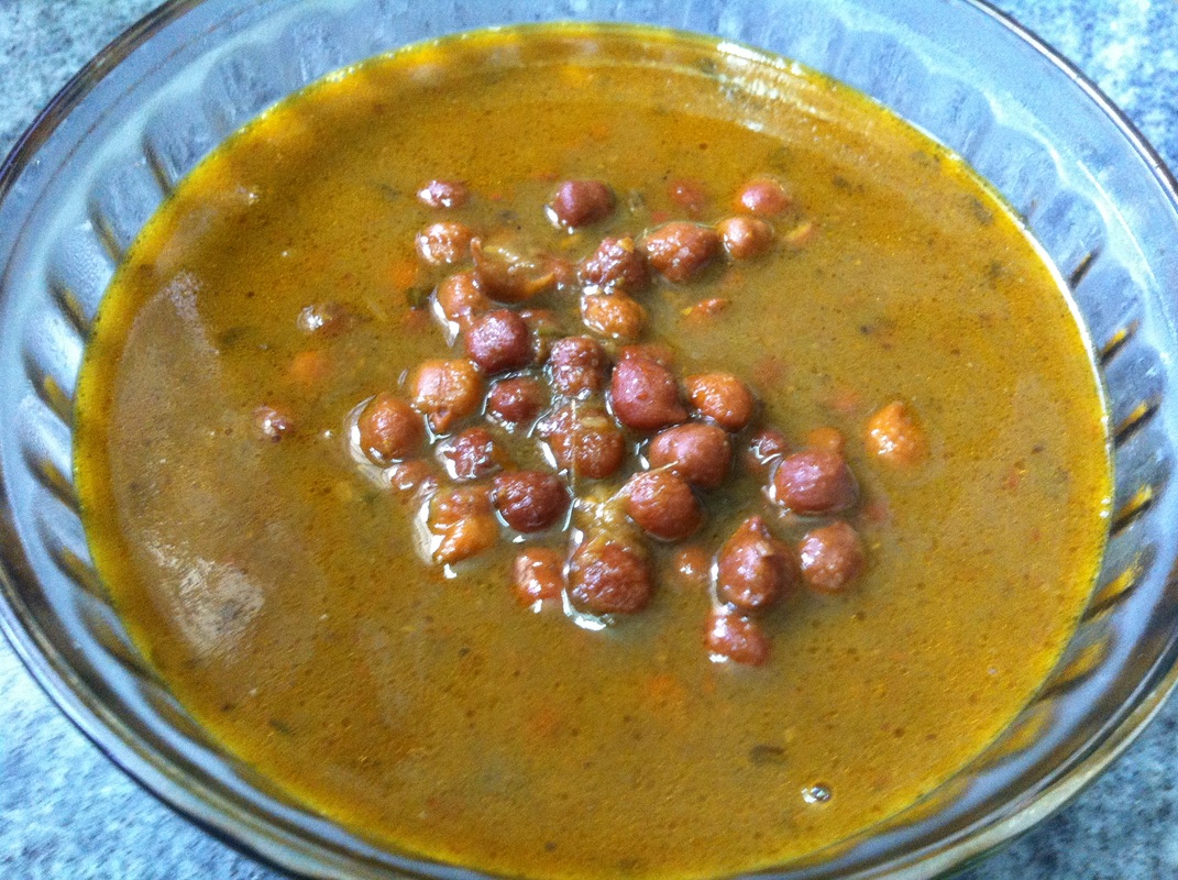 kala chana curry (black chickpeas curry)